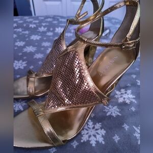 Nine West Gold Heels - Size 8